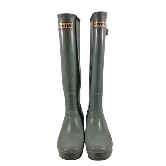 HUNTER Classic Green Rubber Rain Boots Women s Size 8